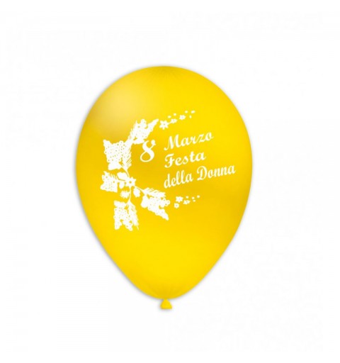100 Palloncini 11/12 gialli Festa Della Donna