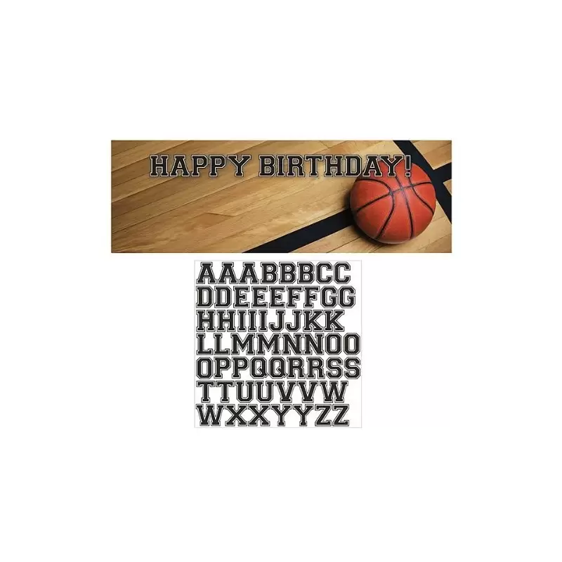297964 GHIRLANDA FESTONE HAPPY BIRTHDAY POSTER BASKET