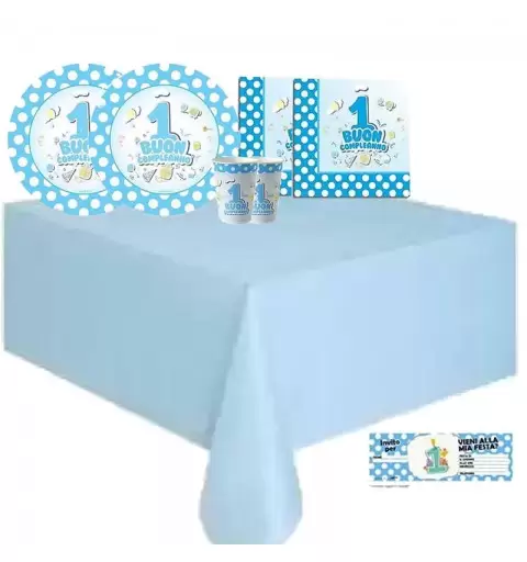 KIT N 9 - COORDINATO POIS CELSTE - PRIMO COMPLEANNO