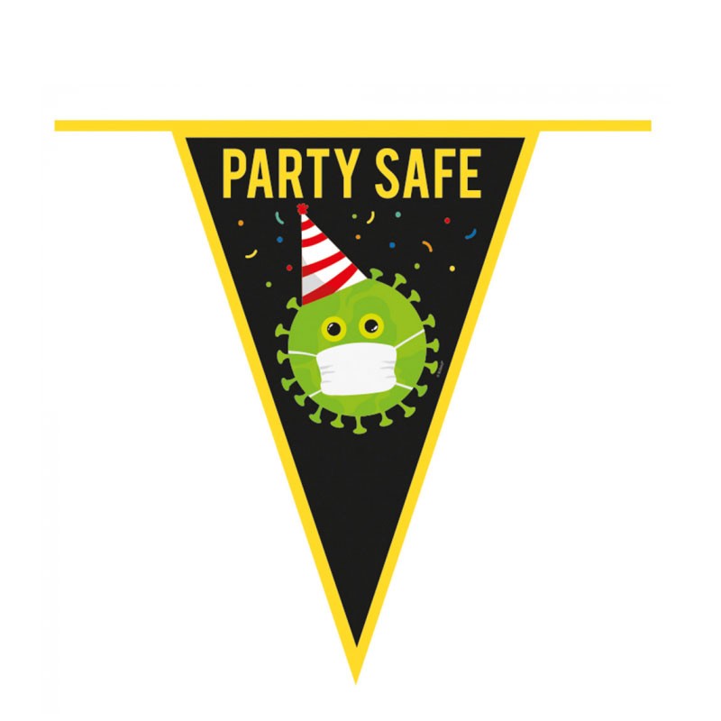 bandierine Virus Free Party party safe 44620 6 metri