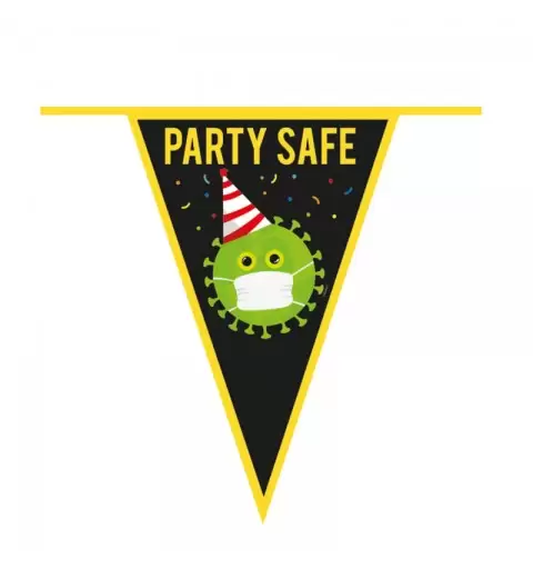 bandierine Virus Free Party party safe 44620 6 metri