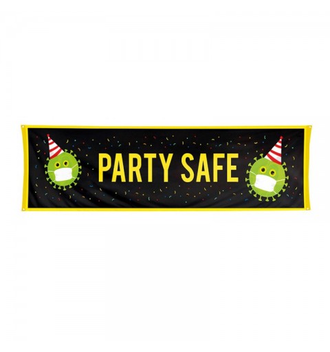 Festone poliestere 50 x 180 cm Virus Free Party 1 pz party safe 44621
