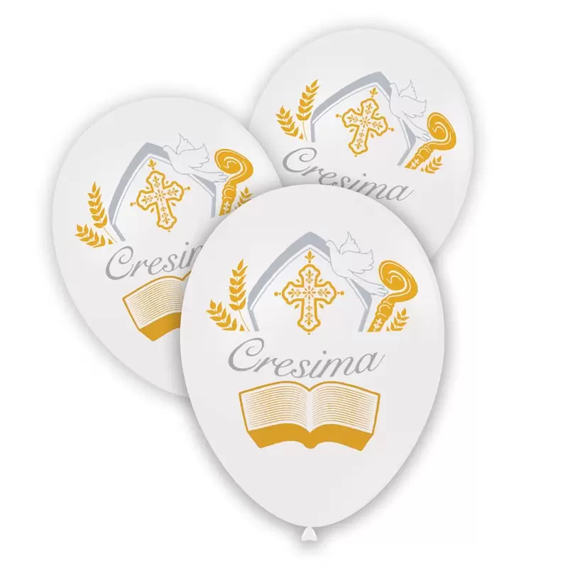 Palloncini 11/12 bianchi cresima 50 pz  GSD110 995151/50