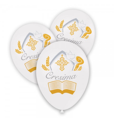 Palloncini 11/12 bianchi cresima 50 pz  GSD110 995151/50