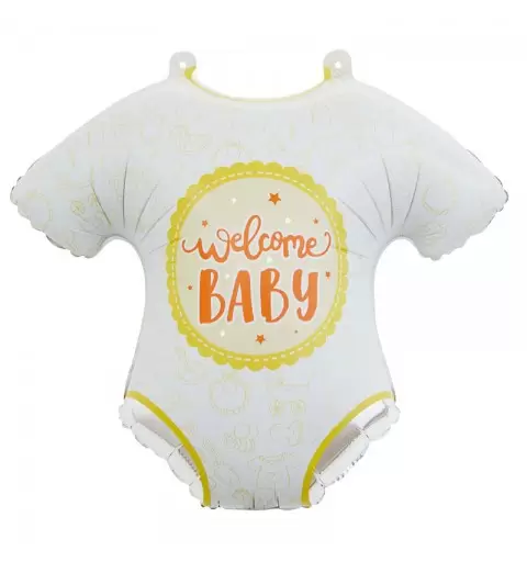 palloncino foil  Sagoma Tutina Welcome Baby 25  994840-01