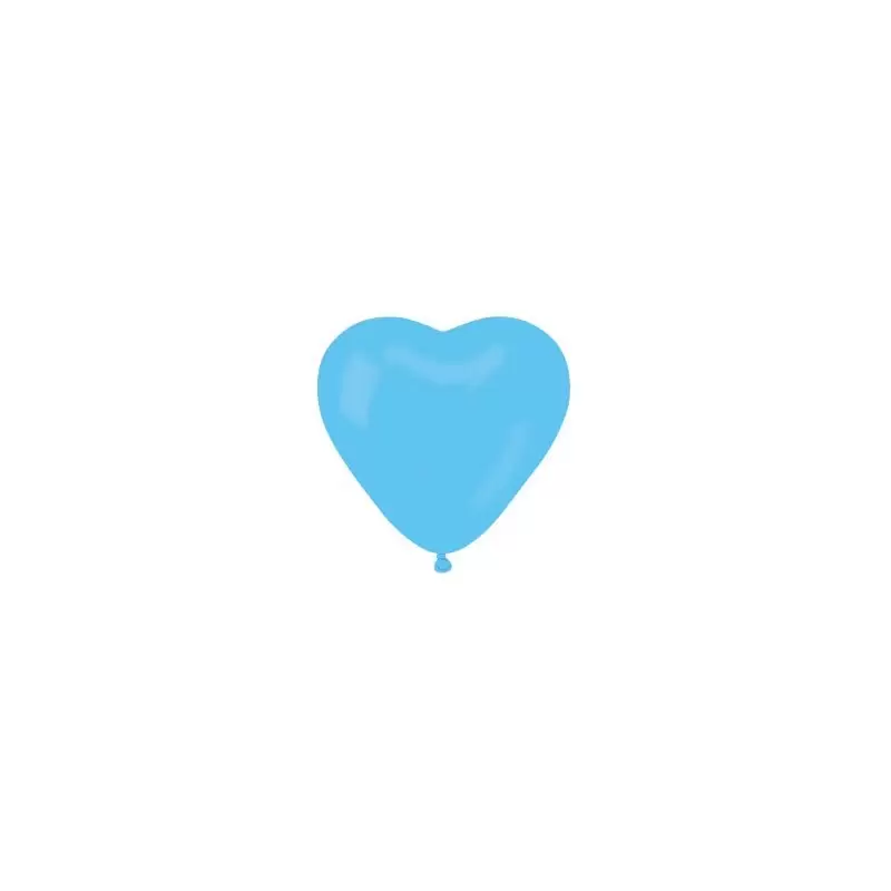 100 PALLONCINI CUORE AZZURRI PER CERIMONIA