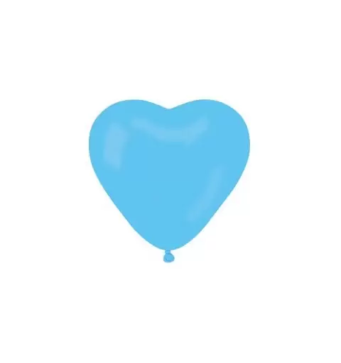 100 PALLONCINI CUORE AZZURRI PER CERIMONIA