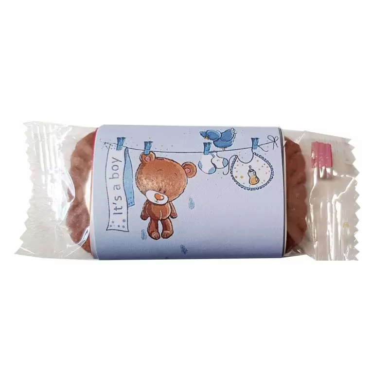 BISCOTTI DI CORTESIA IT'S A BOY BABY SHOWER BOMBONIERE - 50 PZ