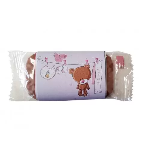 BISCOTTI DI CORTESIA IT'S A GIRL BABY SHOWER BOMBONIERE - 50 PZ