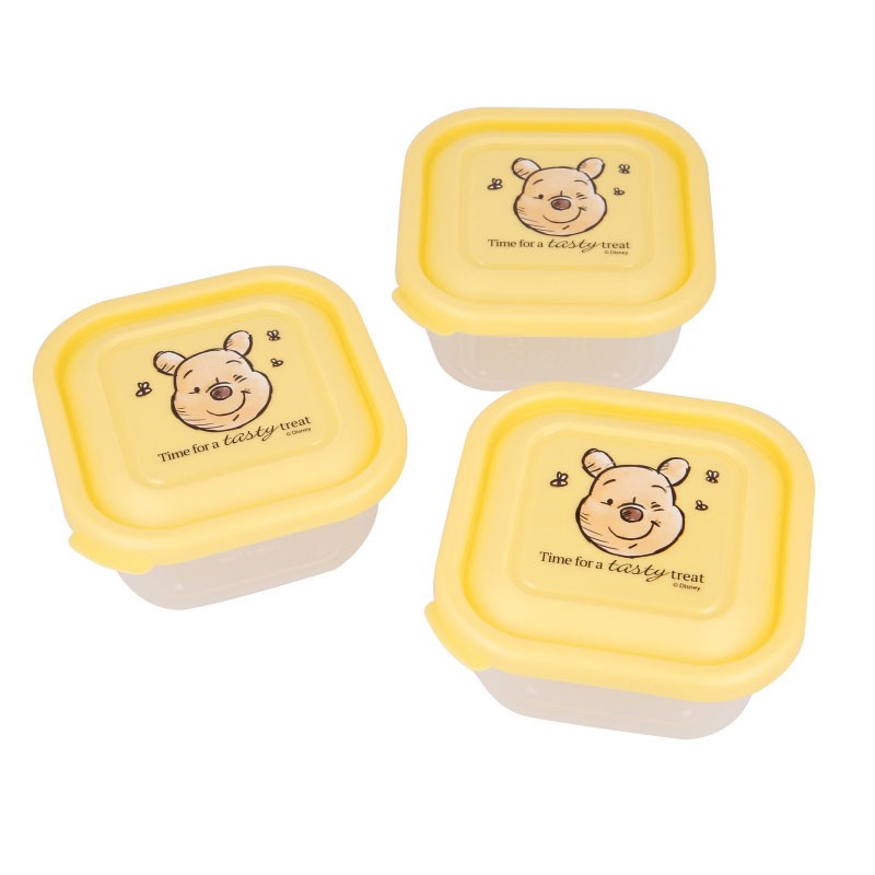 Set 3 pezzi contenitori snack winnie the pooh con tappo 13706