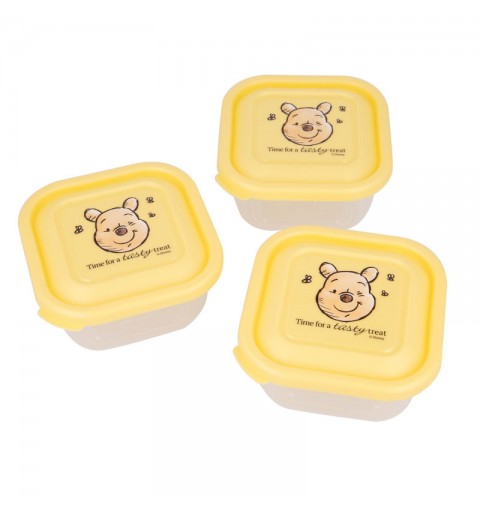 Set 3 pezzi contenitori snack winnie the pooh con tappo 13706