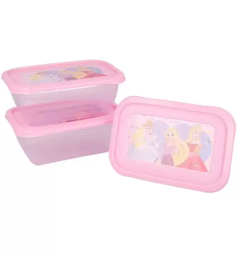 3 CONTENITORI PRINCIPESSE DISNEY 540 ML