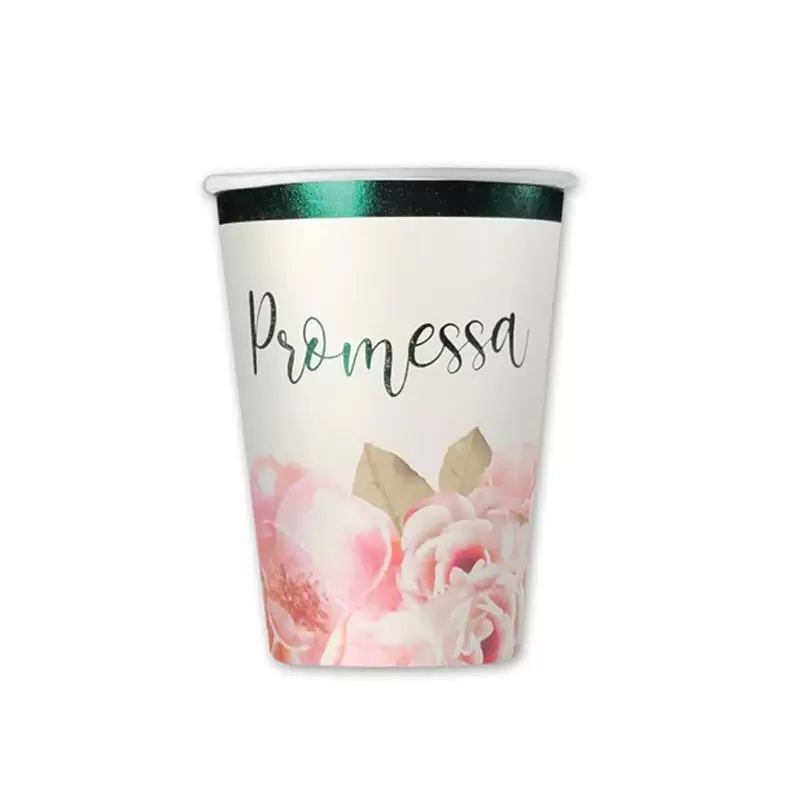 8 Bicchieri 200 cc Promessa Floral 74581