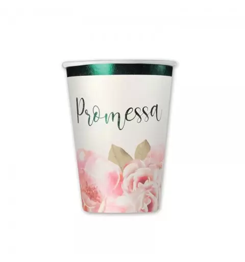 8 Bicchieri 200 cc Promessa Floral 74581