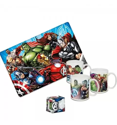 SET COLAZIONE AVENGERS ASSEMBLE TAZZA MV15176 + TOVAGLIETTA