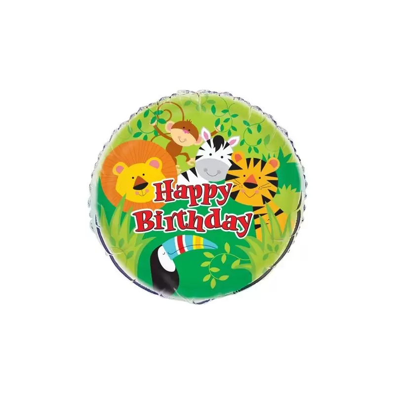 PALLONCINO FOIL GIUNGLA 45 CM
