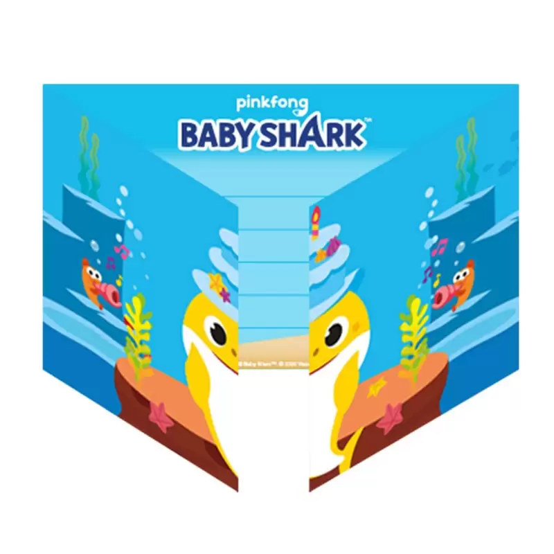 Inviti Baby Shark 8 pz 9908481
