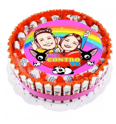 TORTA KINDER LUI E SOFI