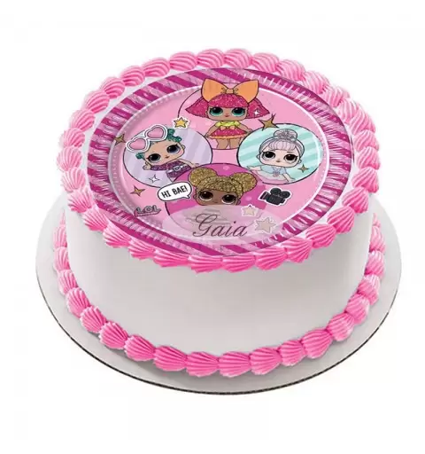 CIALDA LOL SURPRISE PERSONALIZZABILE PER TORTE