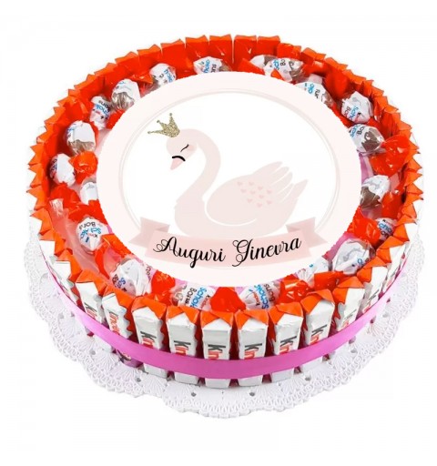 TORTA KINDER CIGNO SWAN FAI DA TE
