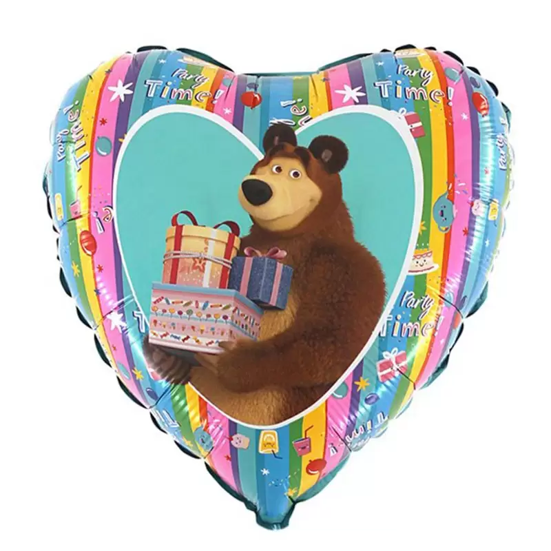 Palloncino Foil cuore masha e orso RC-L18034 18 \'\' 45 cm