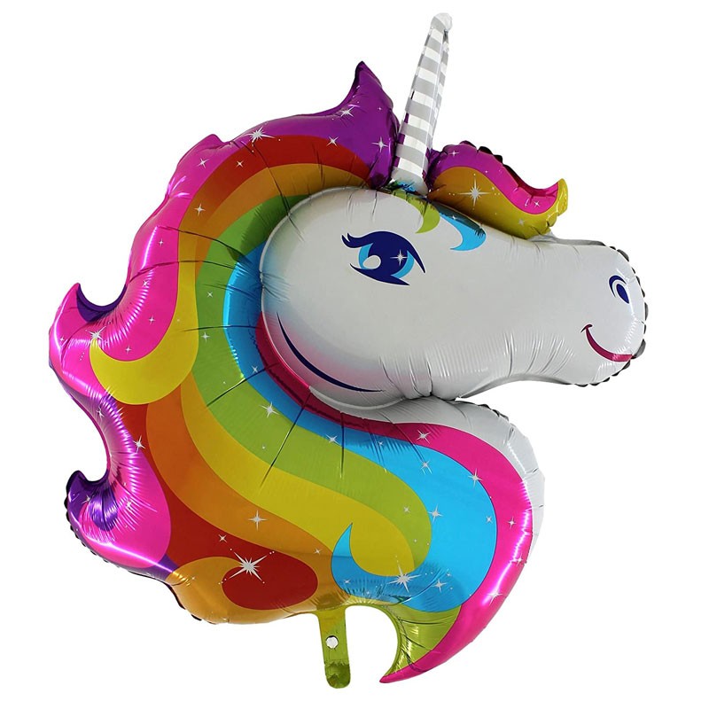 Palloncino Supershape unicorno rainbow 37\'\' 93 cm RFC-242/01