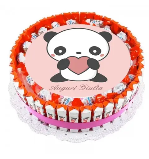 TORTA KINDER PANDA FAI DA TE