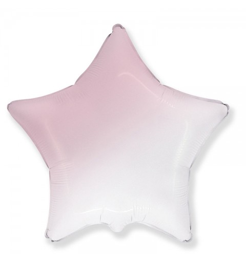 Palloncino foil Jumbo stella bianco rosa sfumato 79 cm 306500BGRS