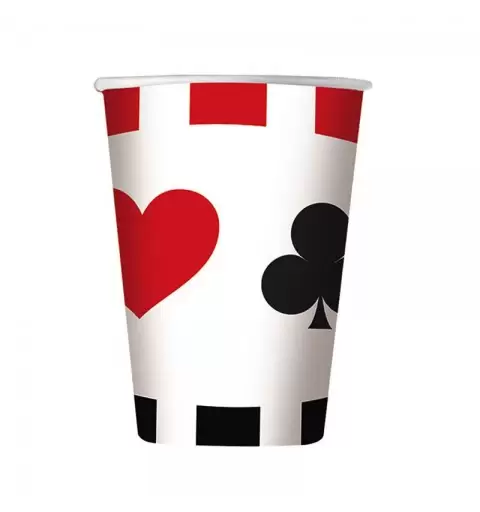 8 bicchieri 200 cc Big Poker 60867