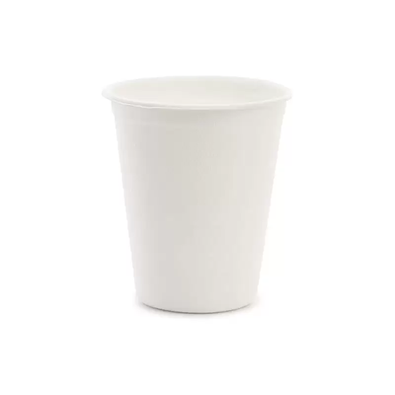 bicchieri dii canna da zucchero bianchi 250ml 6 pz KPP69-008