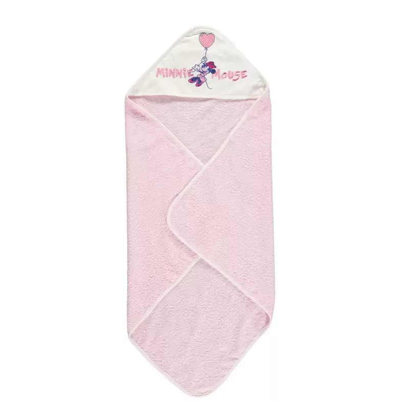 Accappatoio a Triangolo Minnie taglia unica Bianco/ Fucsia - WB7010 1532