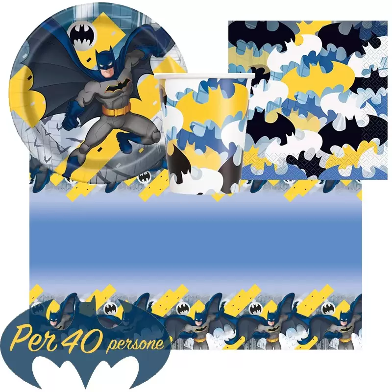 KIT N.3 BATMAN – FESTA A TEMA BATMAN UOMO PIPISTRELLO