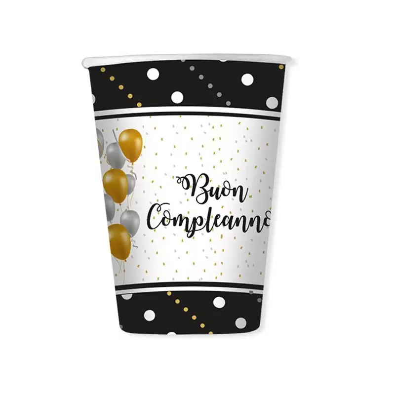 bicchieri  Buon Compleanno Prestige 8 pz. 61694