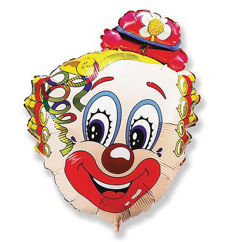 Palloncino supershape Clown Testa Sagomata 901540FX 75 cm x 56 cm