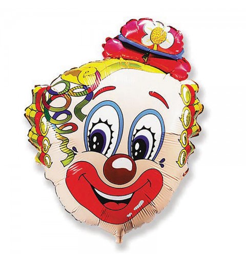Palloncino supershape Clown Testa Sagomata 901540FX 75 cm x 56 cm