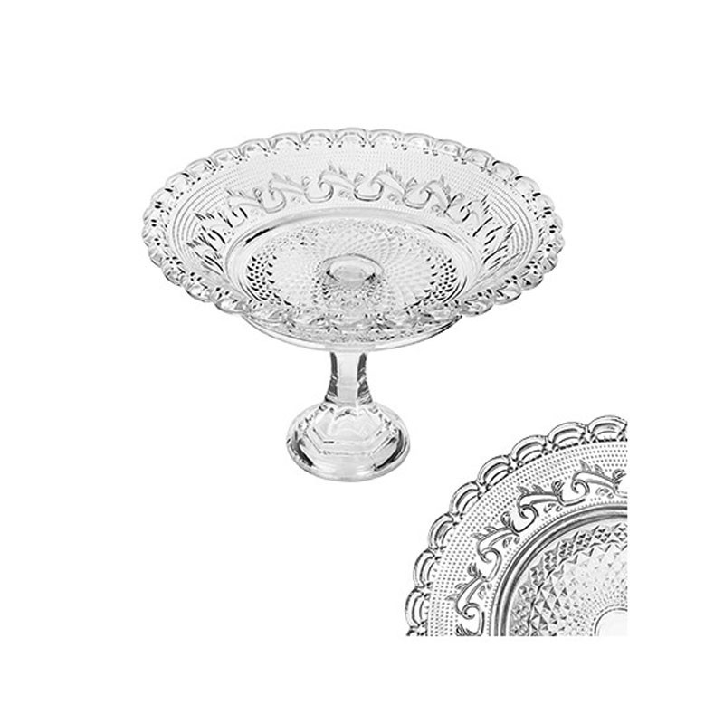 alzatina Piatto in vetro per torte 21 cm l`ile 13x21cm 106198
