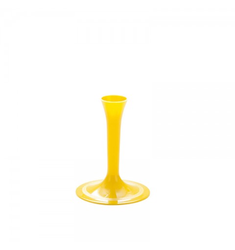 Bicchieri Flutes di Plastica base giallo sole 100 mL 10 pz. 60555