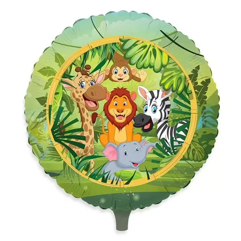 Palloncino foil tonfo jungle 74611 45 cm