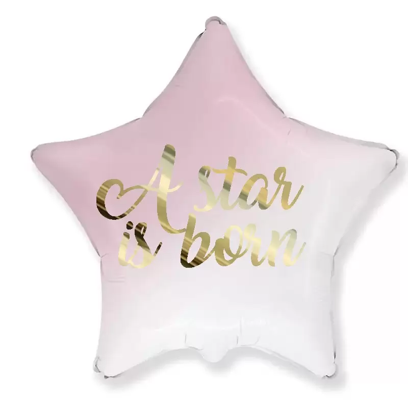 PALLONCINO FOIL STELLA ROSA SFUMATA A STAR IS BORN