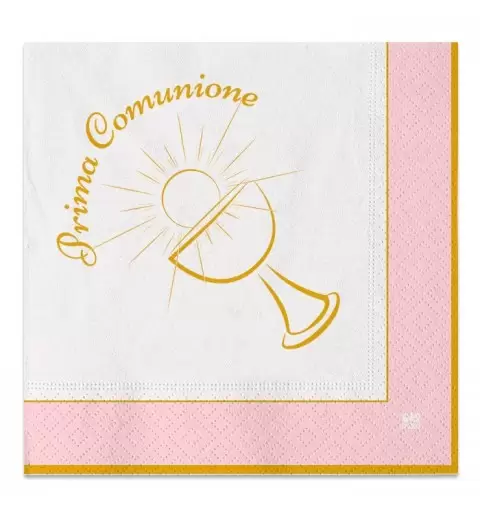 KIT N.2 COMUNIONE CHIC ROSA - COORDINATO PER LA FESTA