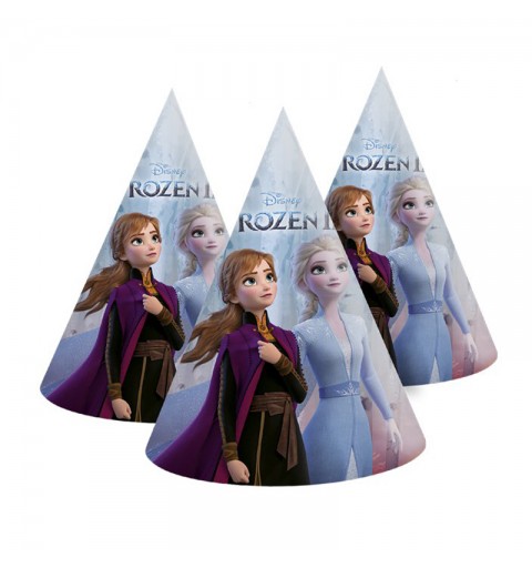 Cappellini in cono carta Frozen II 6 pz.