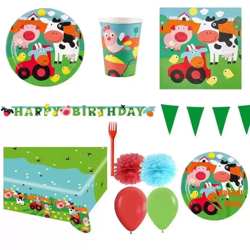 KIT N.63 FUN FARM– ACCESSORI PER FESTA ANIMALI FATTORIA