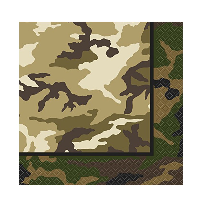 tovaglioli  mimetico camouflage militare 48522 16 pz.