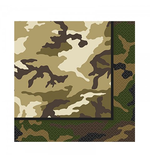tovaglioli  mimetico camouflage militare 48522 16 pz.