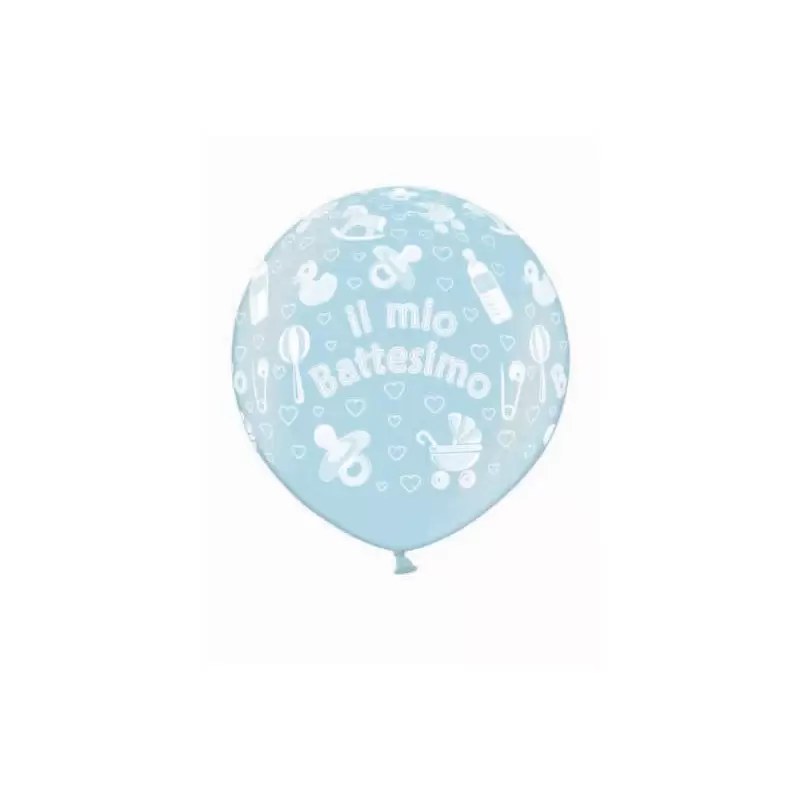 PALLONE MAXI ROSA BATTESIMO STAMPATO 071