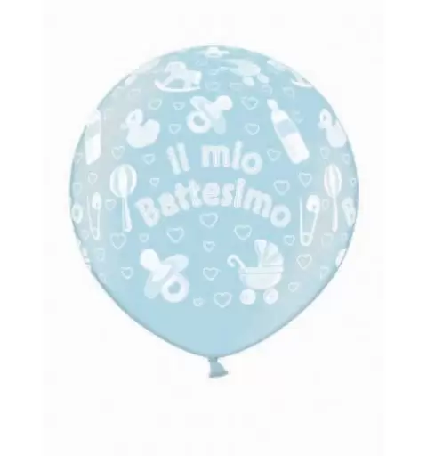 PALLONE MAXI ROSA BATTESIMO STAMPATO 071