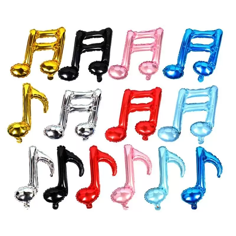 PALLONCINO FOIL NOTA MUSICALE COLORI ASSORTITI