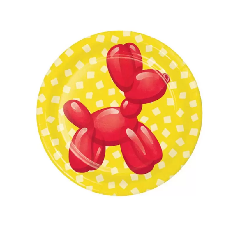 piatti dessert 18 cm Balloon Animals 8 pz 50534
