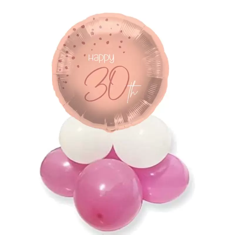 CENTROTAVOLA PALLONCINI 30 ANNI ELEGANT LUSH