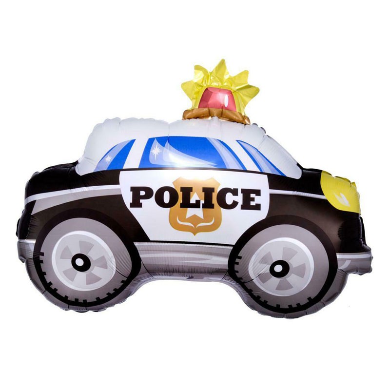 Palloncino foil auto della polizia 3367301 60 x 45 cm